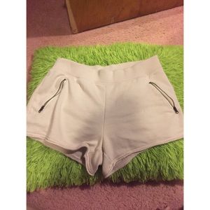 Aerie Fleece Shorts with zipped pockets